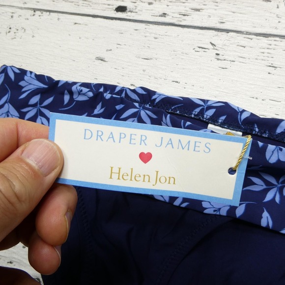 Draper James Helen Jon Bikini Bottom Womens Large Fold Over Hipster Floral Swim - Picture 2 of 8